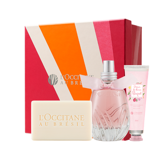 Presente Buqu&ecirc;: Sabonete, Creme de M&atilde;os e Eau de Parfum